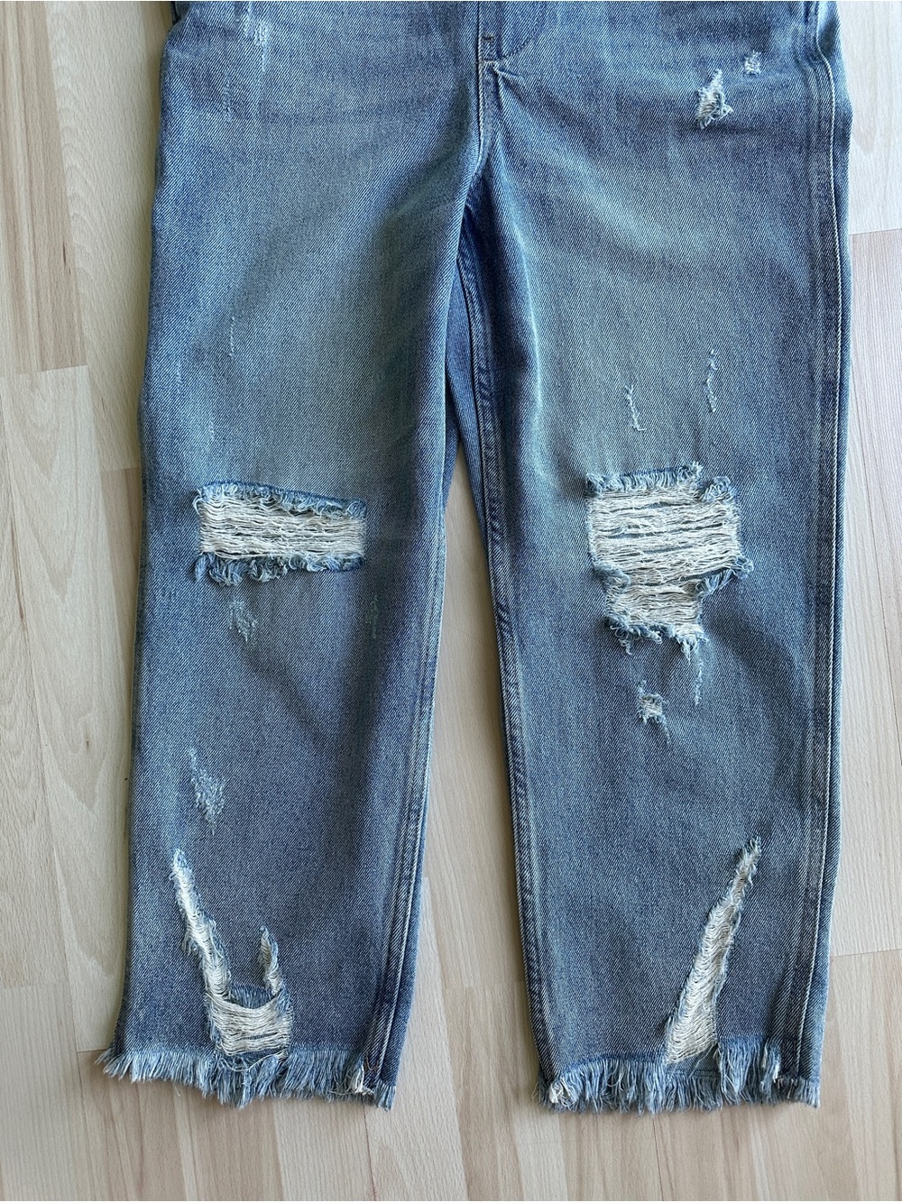 90s Y2K Distressed Denim Overalls | Sincerely Jules | Stretch | Size S - Picture 6 of 7